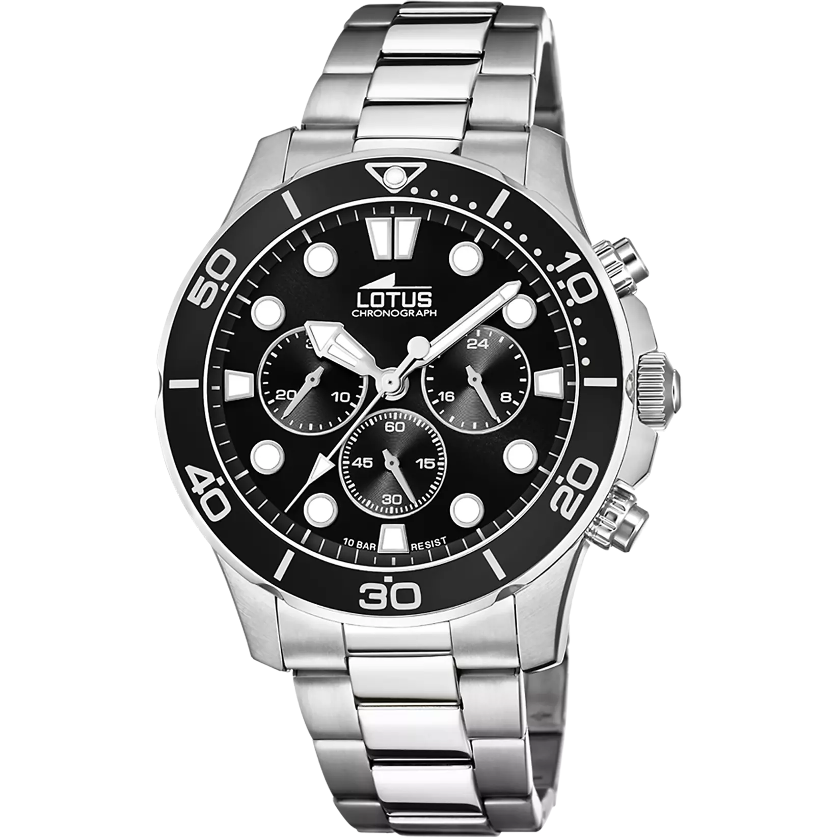 Reloj de hombre Lotus Excellent con esfera negra 18756/3