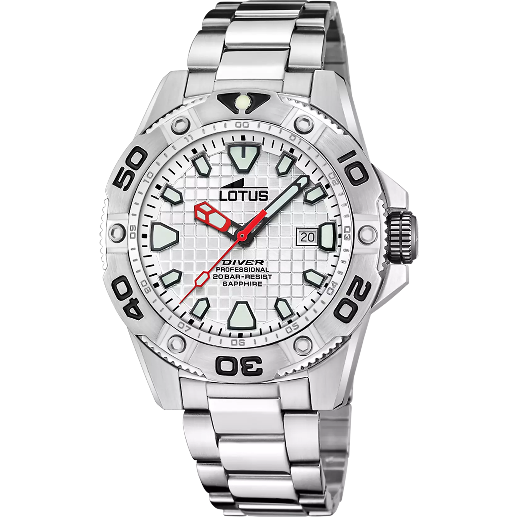 Reloj Lotus Caballero Diver 18929/A Blanco