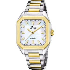 Reloj Lotus Square Series 18969/2 Nacarado Correa de acero