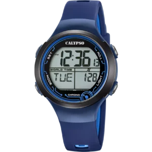 RELOJ CALYPSO DIGITAL CRUSH K5799/5 NEGRO CORREA DE CAUCHO, UNISEX