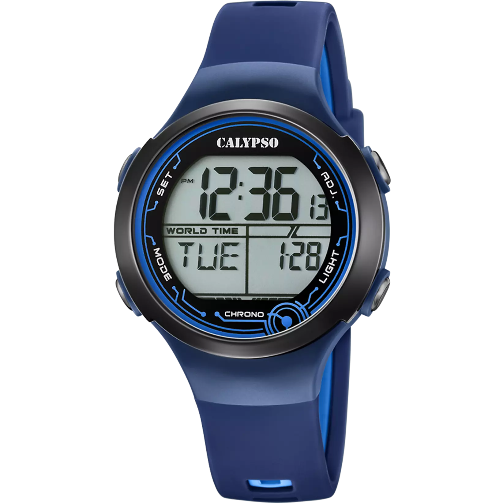 RELOJ CALYPSO DIGITAL CRUSH K5799/5 NEGRO CORREA DE CAUCHO, UNISEX