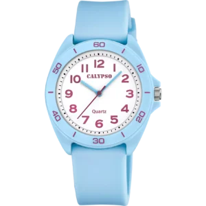 RELOJ CALYPSO JUNIOR COLLECTION K5833/4 BLANCO CORREA DE CAUCHO, INFANTIL