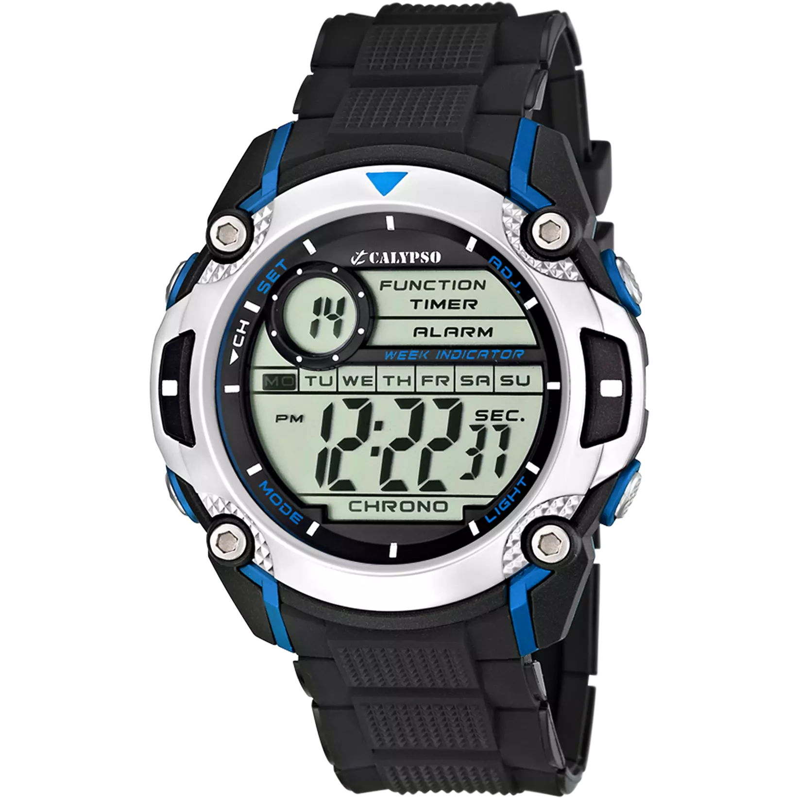 RELOJ CALYPSO CABALLERO DIGITAL FOR MAN K5577/2 NEGRO CORREA DE CAUCHO