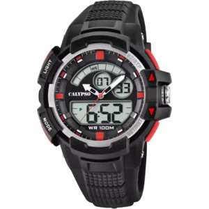 RELOJ CALYPSO PARA HOMBRE K5767/3 CAJA DE CAUCHO MULTI CORREA NEGRO