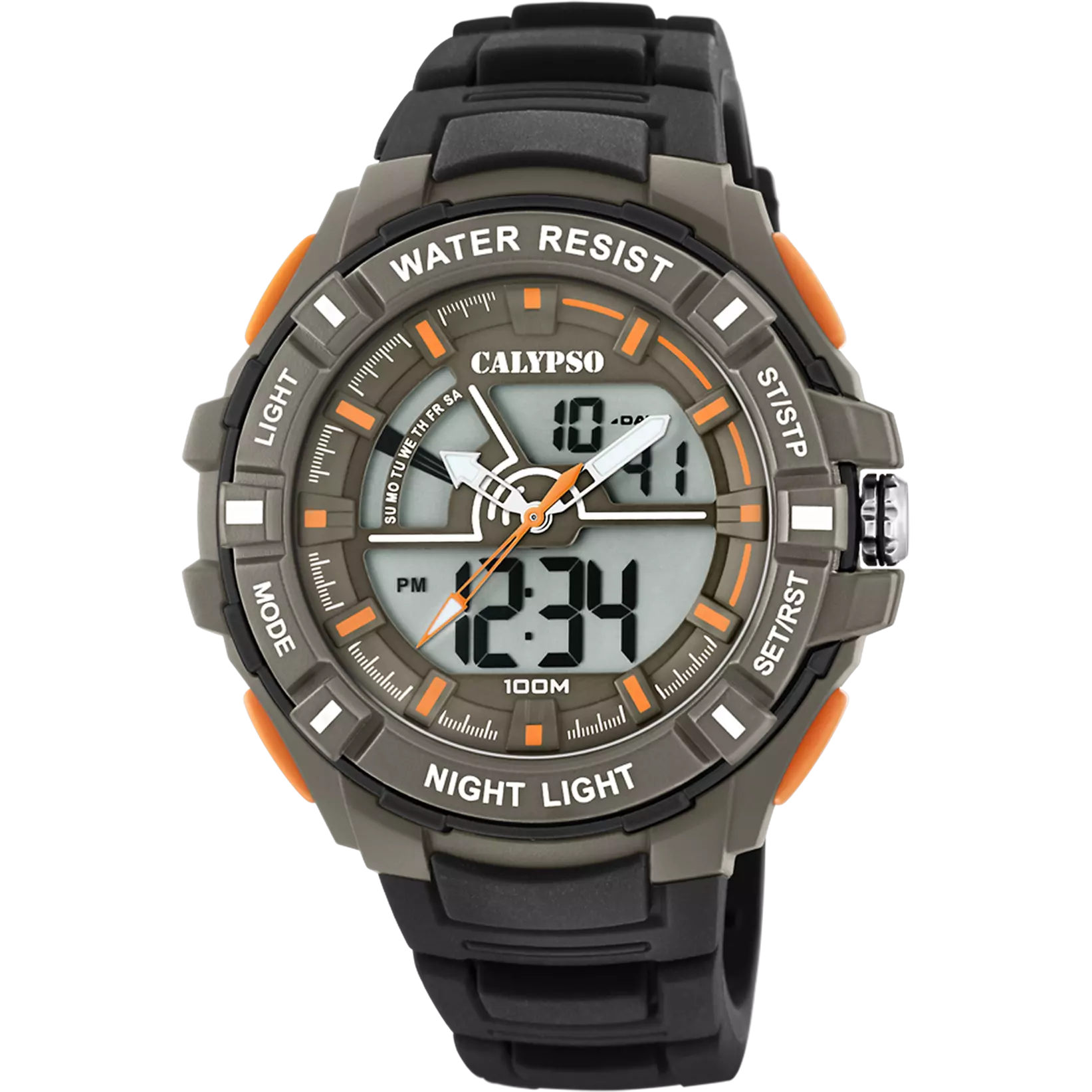 RELOJ CALYPSO FLASH TIME K5769/1 GRIS CORREA DE CAUCHO HOMBRE