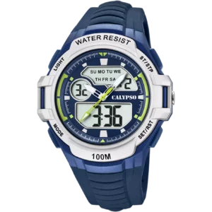 RELOJ CALYPSO PARA HOMBRE K5767/3 CAJA DE CAUCHO MULTI CORREA NEGRO
