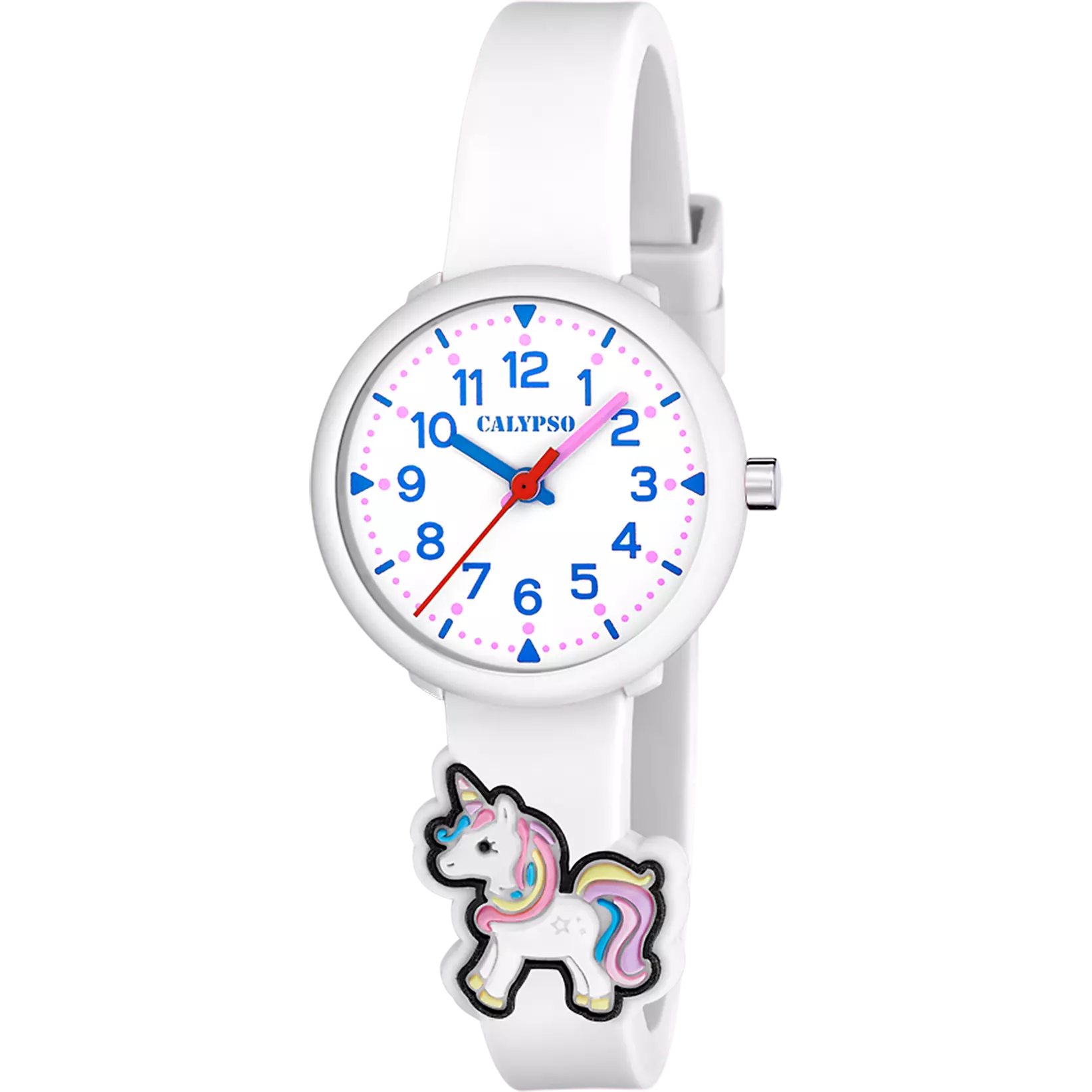 RELOJ CALYPSO MY FIRST WATCH K5844/1 BLANCO CORREA DE CAUCHO, MUJER
