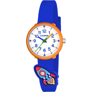 RELOJ CALYPSO MY FIRST WATCH K5845/1 BLANCO CORREA DE CAUCHO, HOMBRE