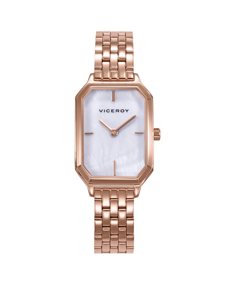 RELOJ DE SEÑORA 401288-07 CAJA DE ACERO IP ROSA, BRAZALETE DE ACERO IP ROSA