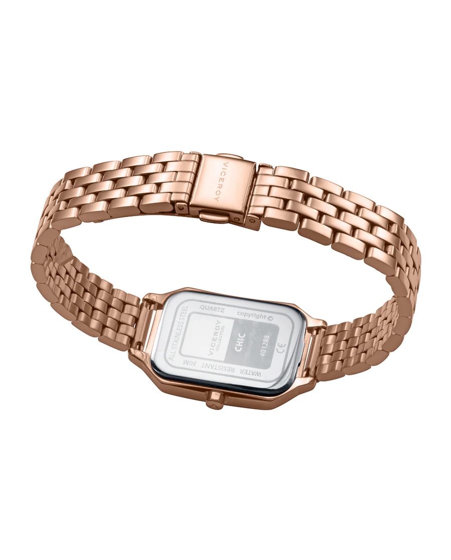 RELOJ DE SEÑORA 401288-07 CAJA DE ACERO IP ROSA, BRAZALETE DE ACERO IP ROSA - Imagen 4