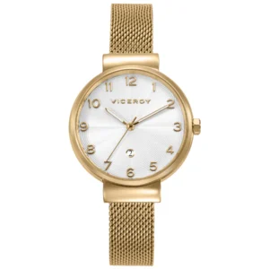 RELOJ DE SEÑORA CAJA DE ACERO E IP DORADO,MALLA MILANESA DE ACERO IP DORADO MOVIMIENTO CUARZO 41150-05