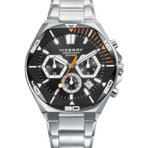 RELOJ CAJA CABALLEROIN 46849-57 BITONO DE ACERO E IP NEGRO 20 ATM,BRAZALETE DE ACERO,MOVIMENTO CUARZO