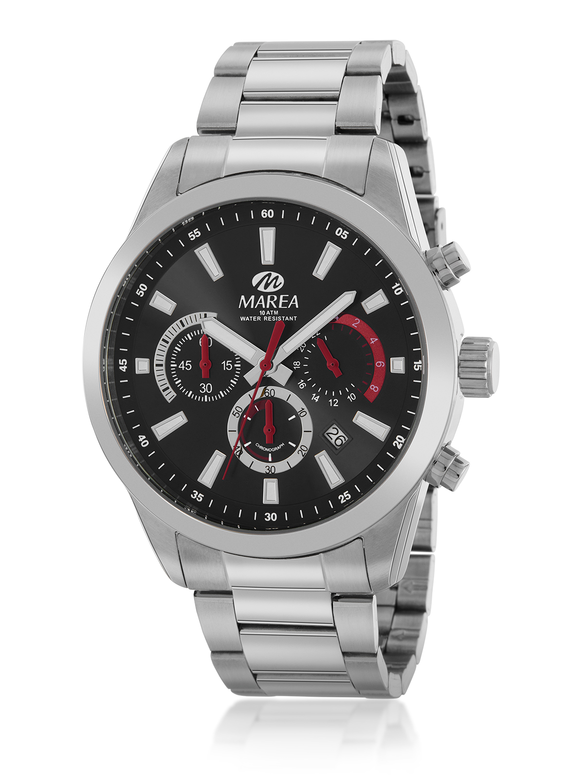 Reloj de hombre B36193/1 cronómetro de acero y esfera negra