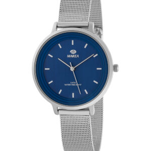 Reloj de mujer B41197/7 malla milanesa de acero y esfera azul marino