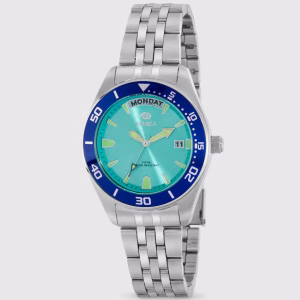 Reloj de mujer Marea B36203/2 de acero con esfera turquesa
