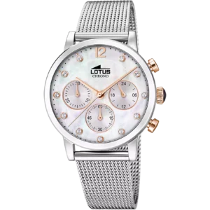 Reloj de mujer cronografo Lotus Trendy esfera blanca  18676/1