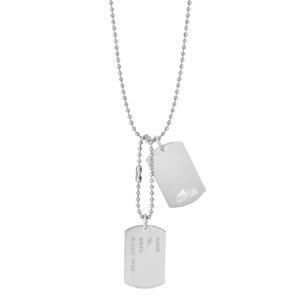 COLLAR PLACA MILITAR LOTUS STYLE URBAN MAN LS2139-1/1 ACERO, HOMBRE