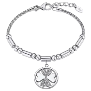 PULSERA TRÉBOL LOTUS STYLE MILLENNIAL LS2467-2/1 ACERO INOXIDABLE, MUJER