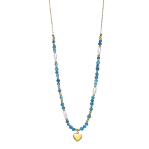 COLLAR LOTUS STYLE WOMAN'S HEART LS2553-1/1 ACERO INOXIDABLE, MUJER