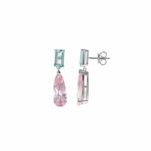 Pendientes Salvatore Plata de ley con Rodio