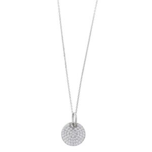 Colgante Salvatore de plata de ley con circonitas