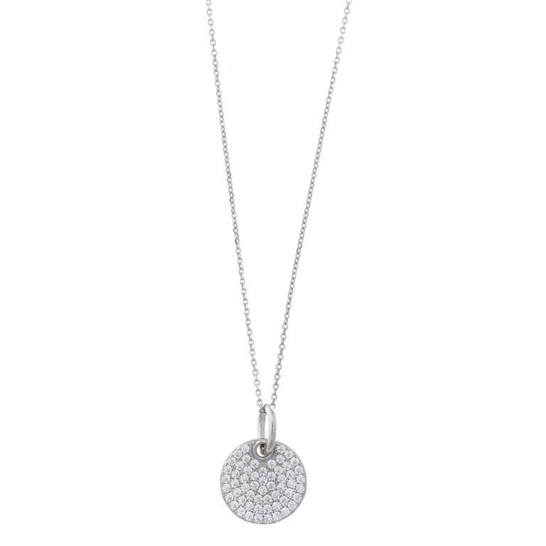 Colgante Salvatore de plata de ley con circonitas