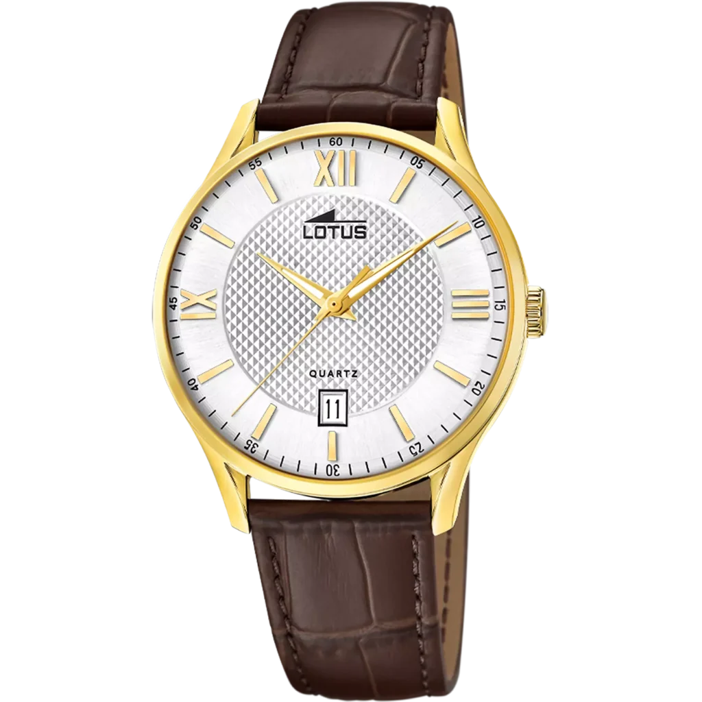 Reloj Lotus 18403/1 Hombre Clásico Esfera Blanca